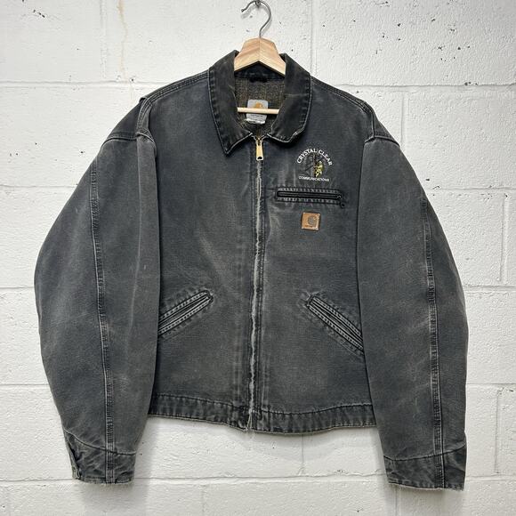 Vintage Carhartt Blanket-Lined Detroit Jacket “Petrol” J97 - Picture 1 of 10